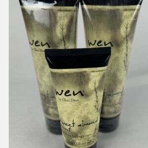 Wen Chaz Dean Sweet Almond Mint Anti Frizz Styling Creme Lot Of 3 NEW 2 Oz 4 Oz